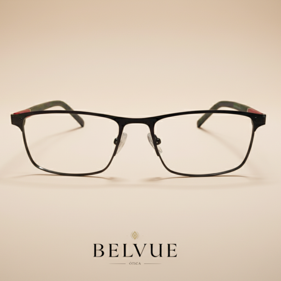 Retangular Preto Vermelho Monza – Belvue